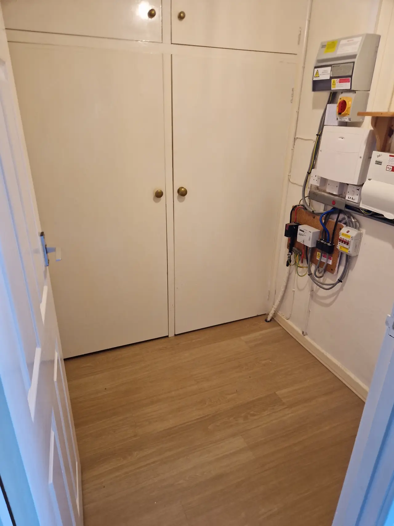 Hallway cupboards after clearance